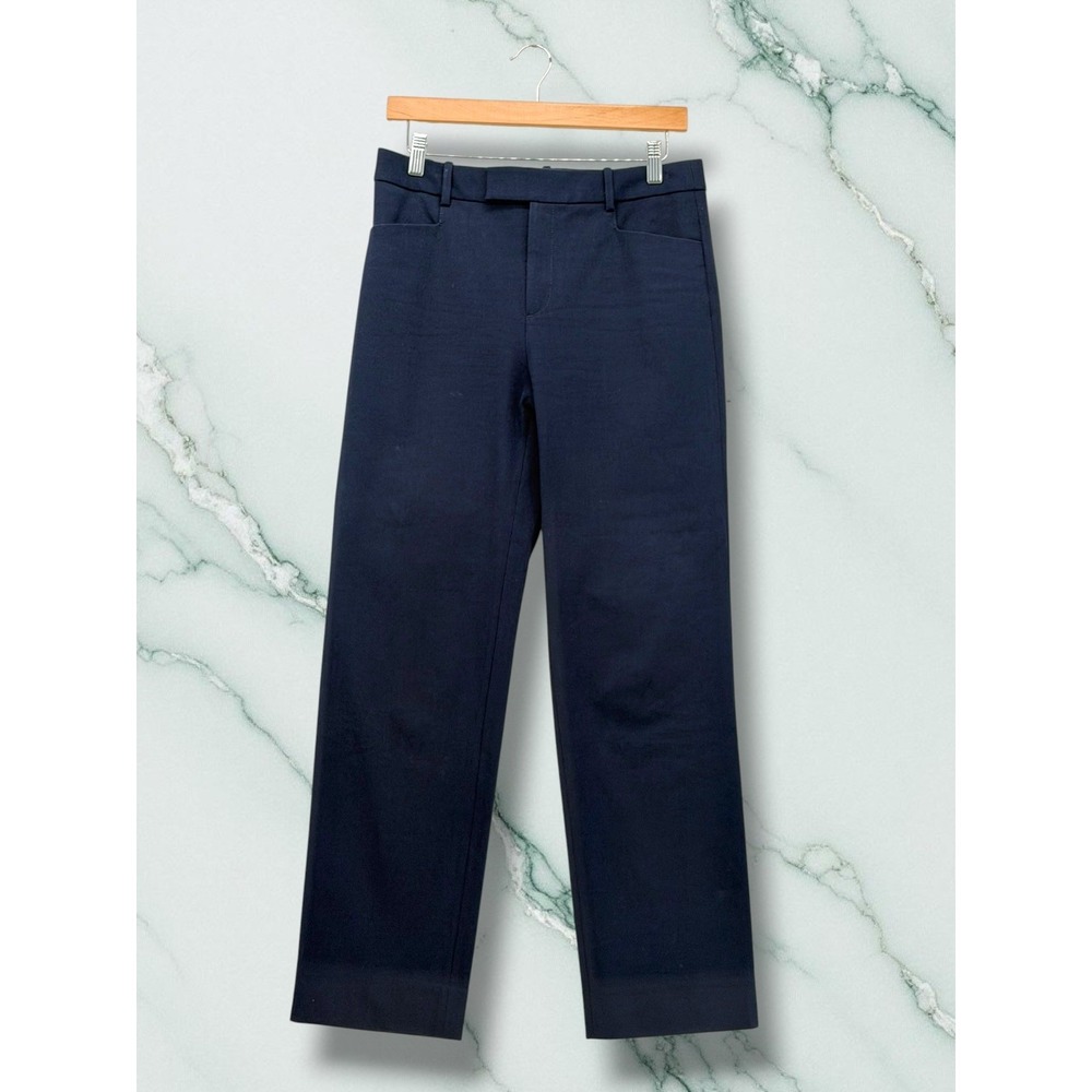 Banana Republic Sloan Navy Blue Straight Leg Tailored Dress Pants Size 4